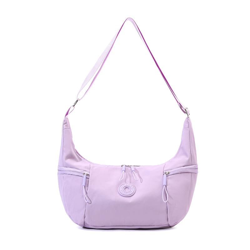 PALAY® Shoulder Bag for Women, Lightweight Sling Purse with Zipper, Trendy Crescent Crossbody Bags with Adjustable Stap-Violet PALAY® Shoulder Bag for Women, Lightweight Sling Purse with Zipper, Trendy Crescent Crossbody Bags with Adjustable Stap-Violet